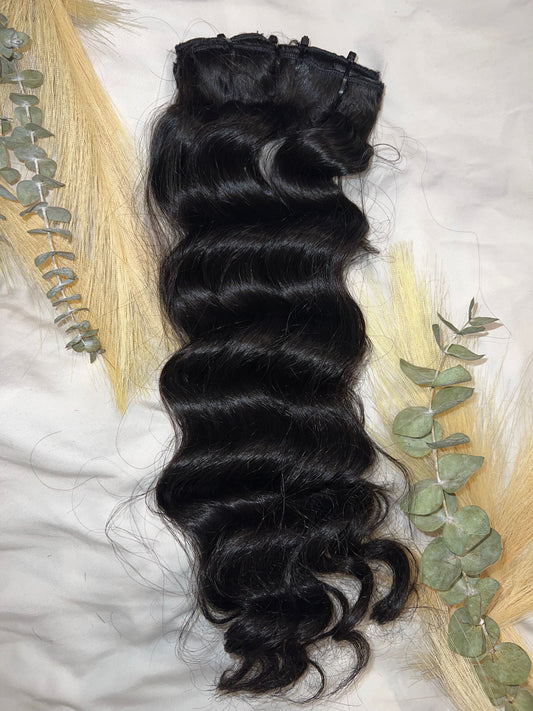 Raw Cambodian Clip In (7 pc per cluster)